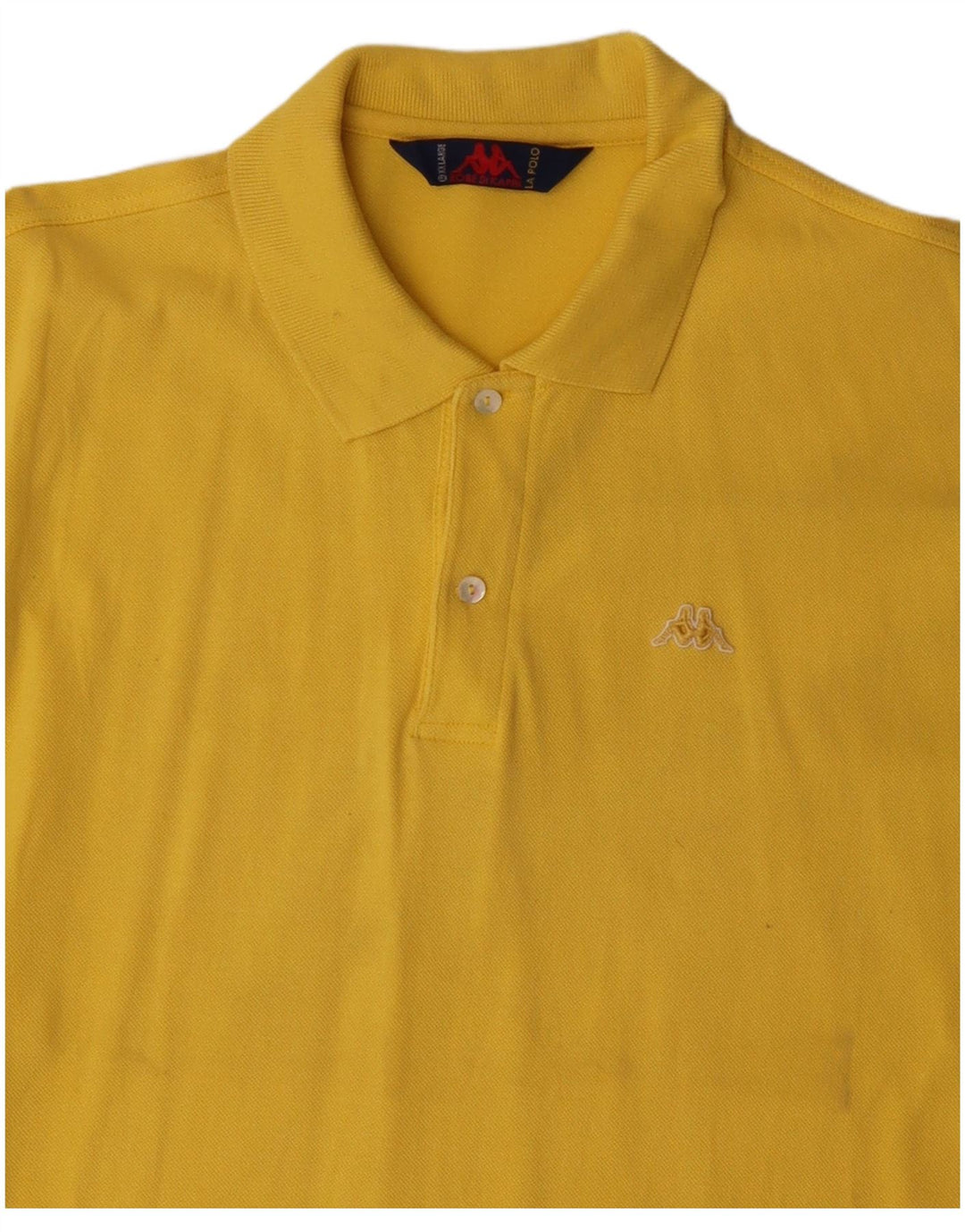 KAPPA Polo Homme 2XL Jaune Coton