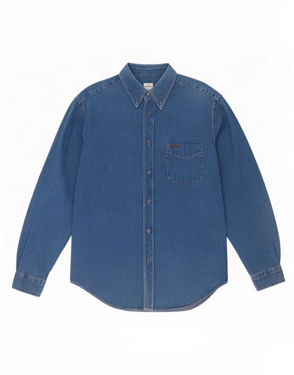 Calvin Klein Jeans Chemise en jean pour homme Large Bleu