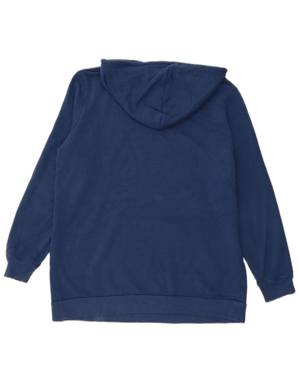 Marks & Spencer Pull à capuche pour femme UK 14 Large Bleu marine Coton