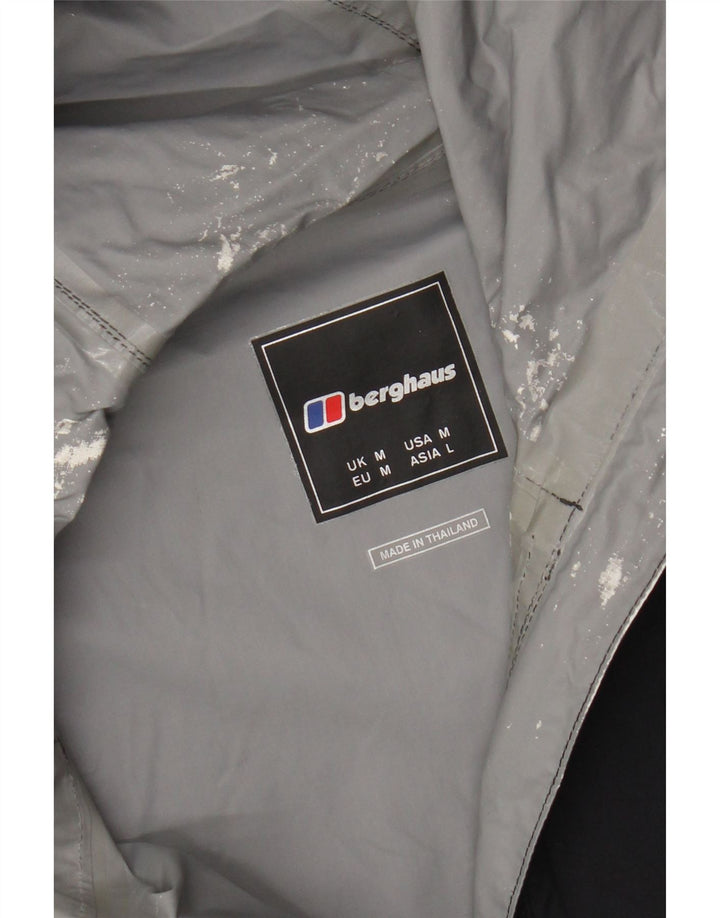 Berghaus Veste coupe-vent à capuche pour homme UK 38 Medium Noir Polyamide