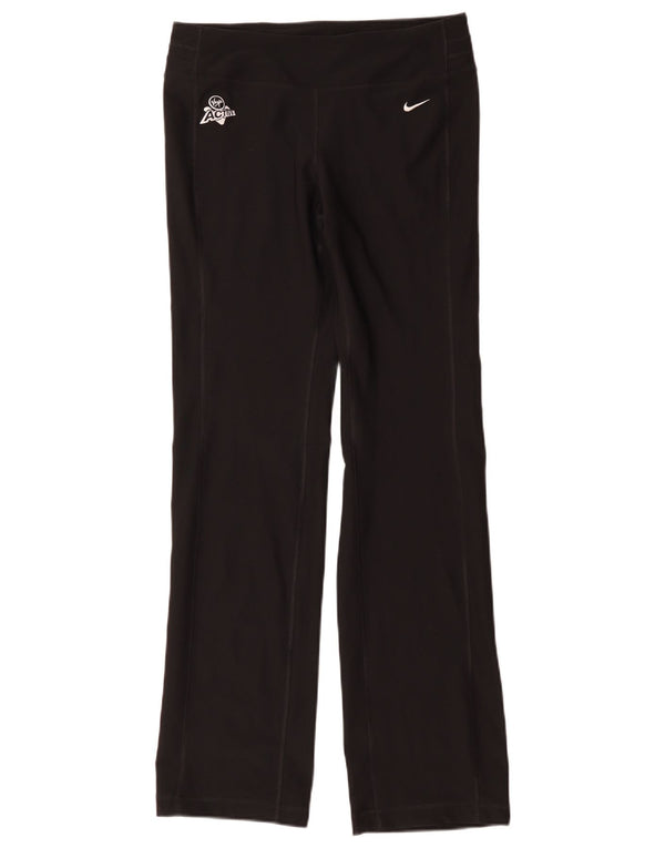 Pantalon de survêtement Nike Dri Fit pour femme UK 10 Small Noir Polyester
