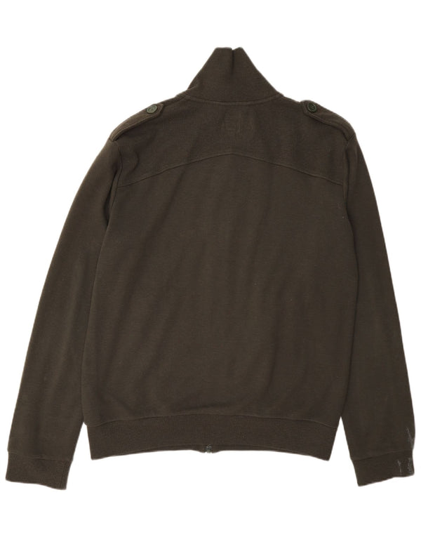 Adidas Pull cardigan entièrement zippé pour homme IT 50 Grand Kaki Acrylique