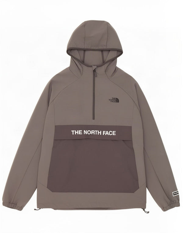 The North Face Veste de Survêtement Anorak pour Hommes Grand Gris Colorblock