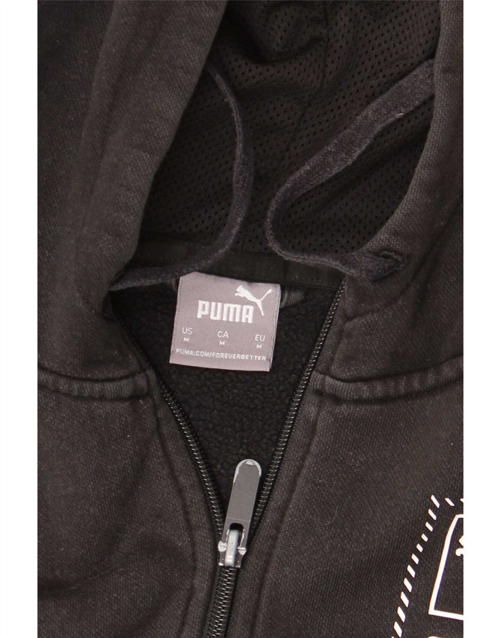 Puma Sweat à Capuche Graphic Zip Homme Noir Moyen Coton