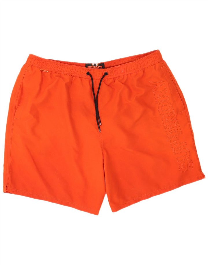 Superdry Short de Bain Graphique Homme 2XL Rouge Polyester