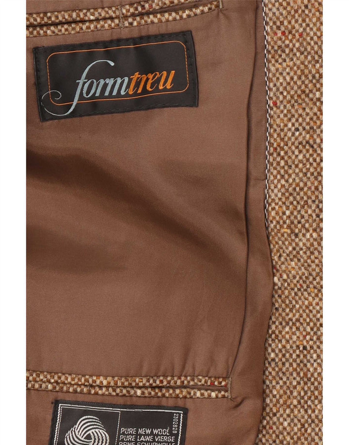Formtreu Veste blazer 2 boutons pour homme IT 52 XL Laine vierge marron