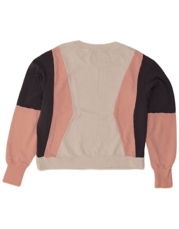 Calvin Klein Jeans Sweat-shirt pour femme UK 10 Small Multicolore