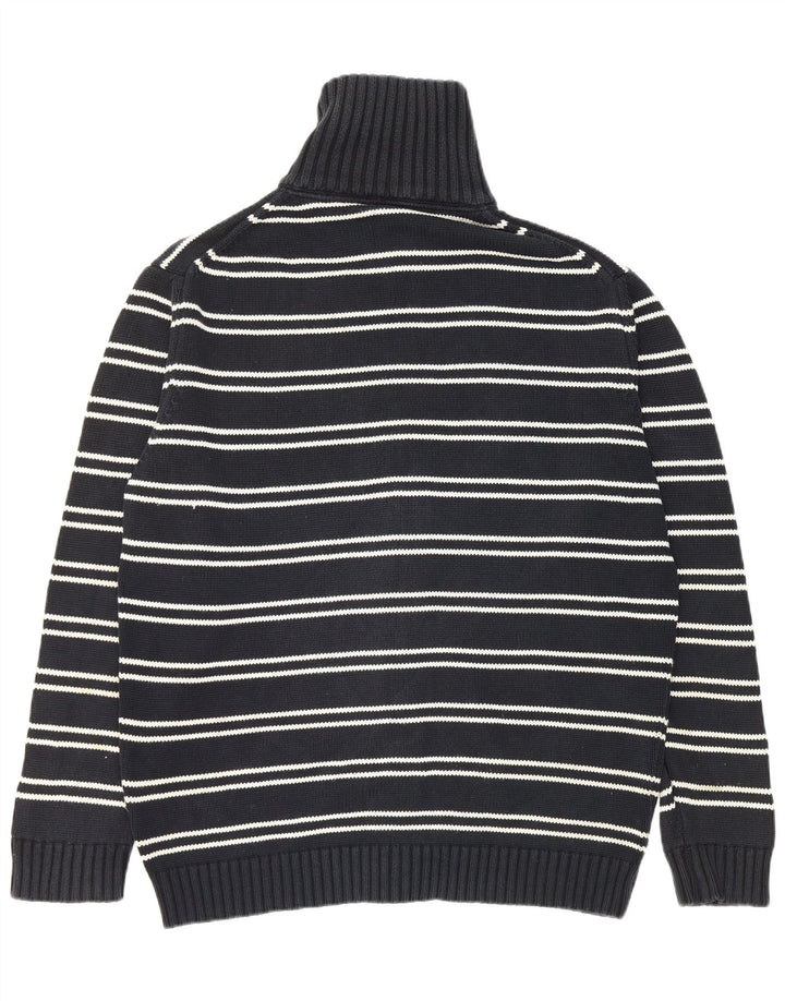 Zara Homme Cardigan Pull XL Bleu Marine Rayé