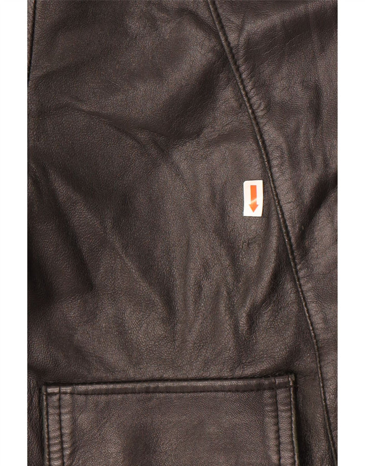 XAGON Womens Leather Jacket UK 14 Medium Black Leather