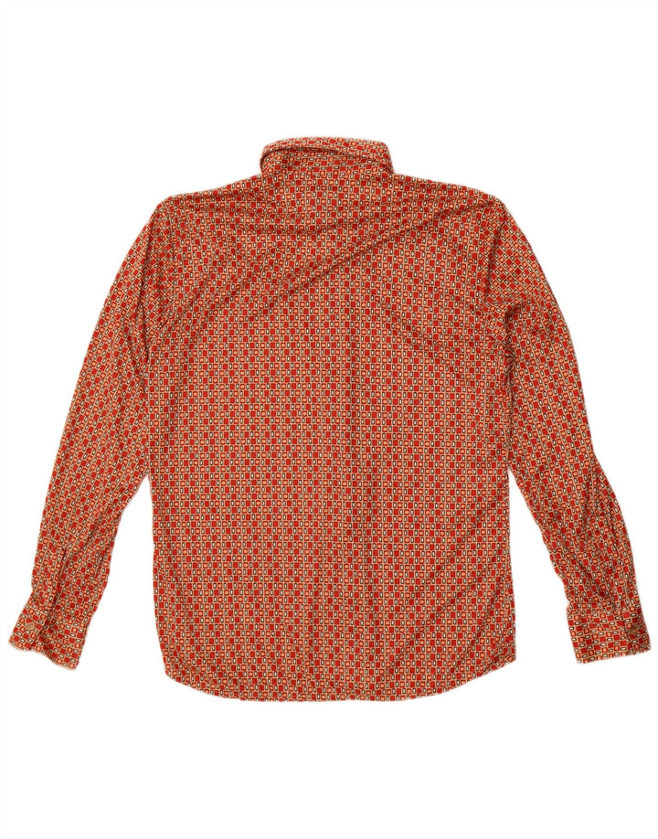 Hacienda Pvblica Chemise Homme Rouge Moyen Géométrique Polyester