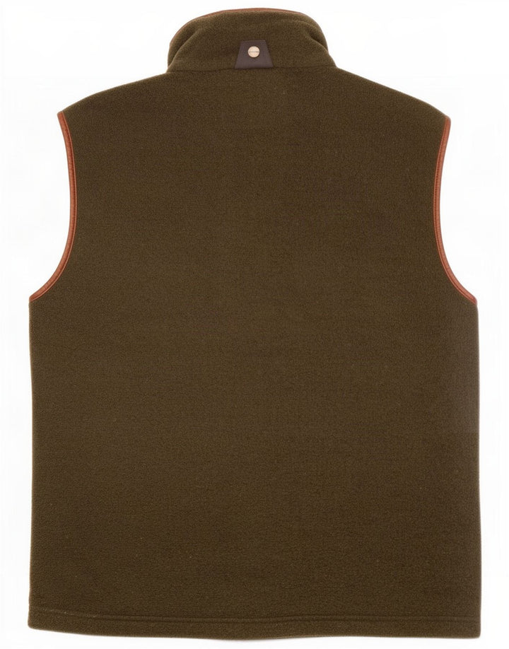 Schoffel Gilet polaire pour homme UK 40 Large Kaki Polyester