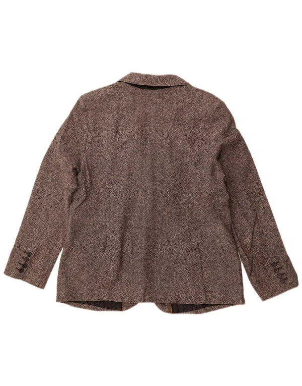 EDDIE BAUER Veste Blazer 2 Boutons Femme US 18 2XL Laine Grise