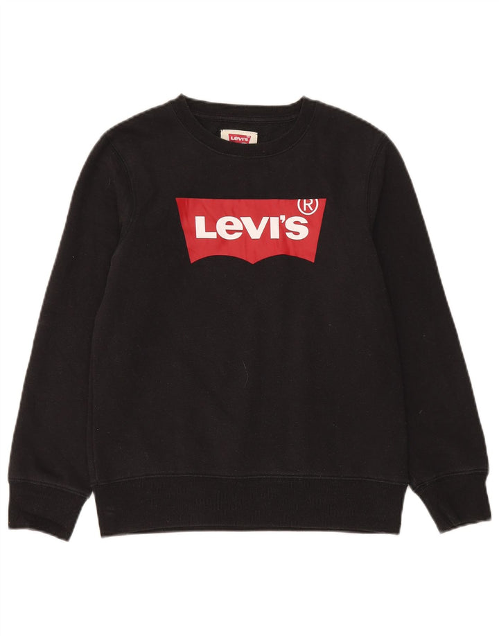 Levi's Sweat-shirt graphique pour garçon 11-12 ans Noir Coton