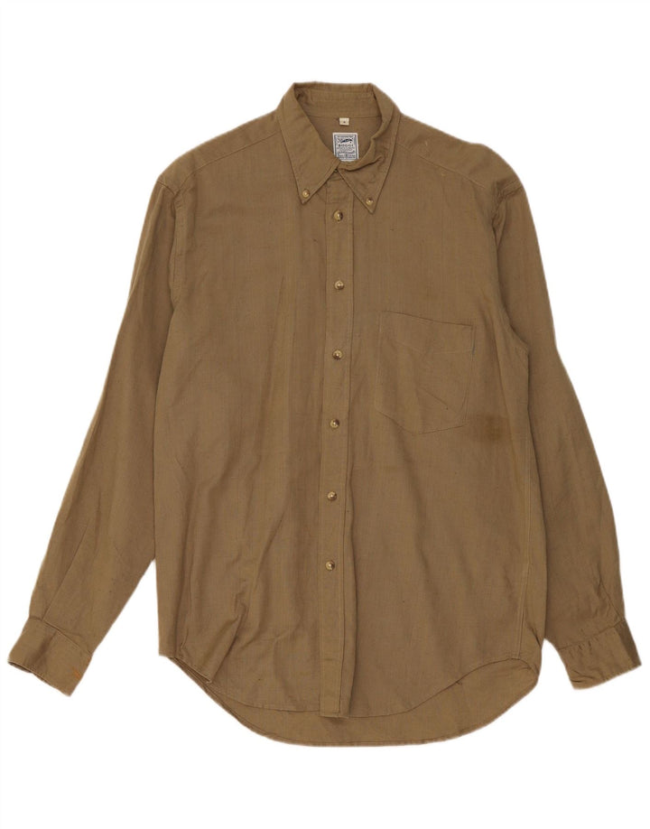 Boggi Chemise Homme Kaki Moyen Coton