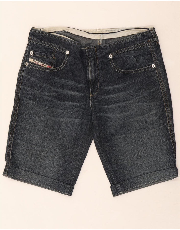 Short En Jean Diesel Femme W28 Bleu Moyen Coton