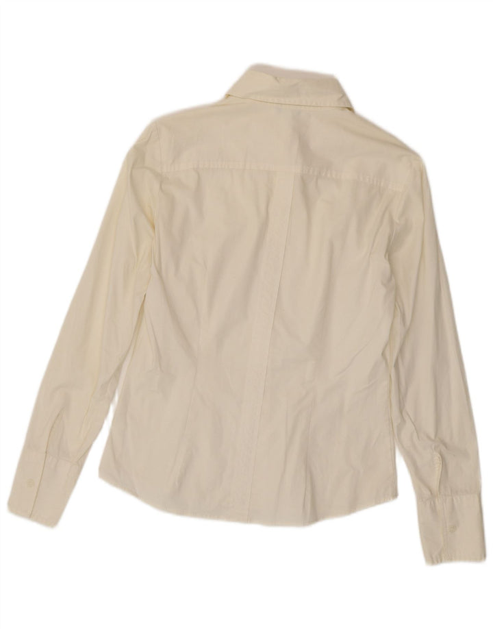 Benetton Chemise Femme UK 12 Medium Blanc