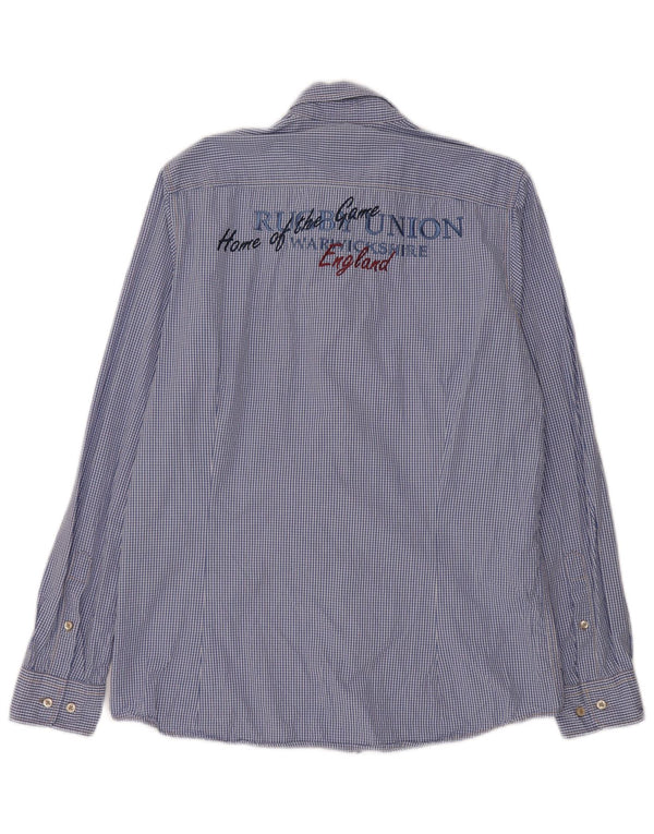 Pierre Cardin Chemise Graphique Homme Bleu Moyen Vichy
