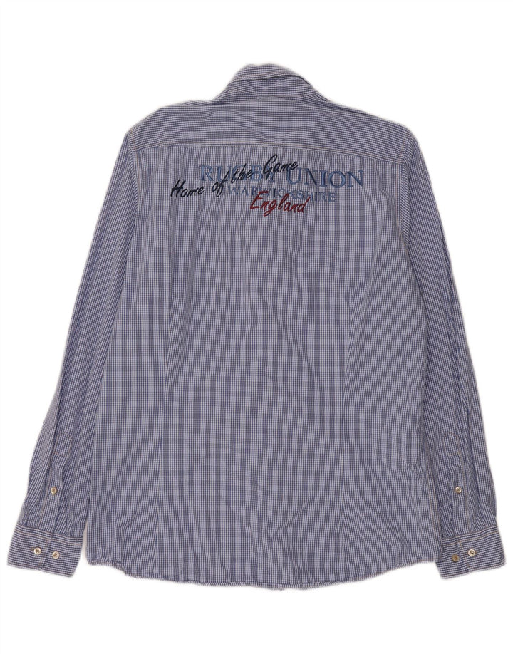 Pierre Cardin Chemise Graphique Homme Bleu Moyen Vichy