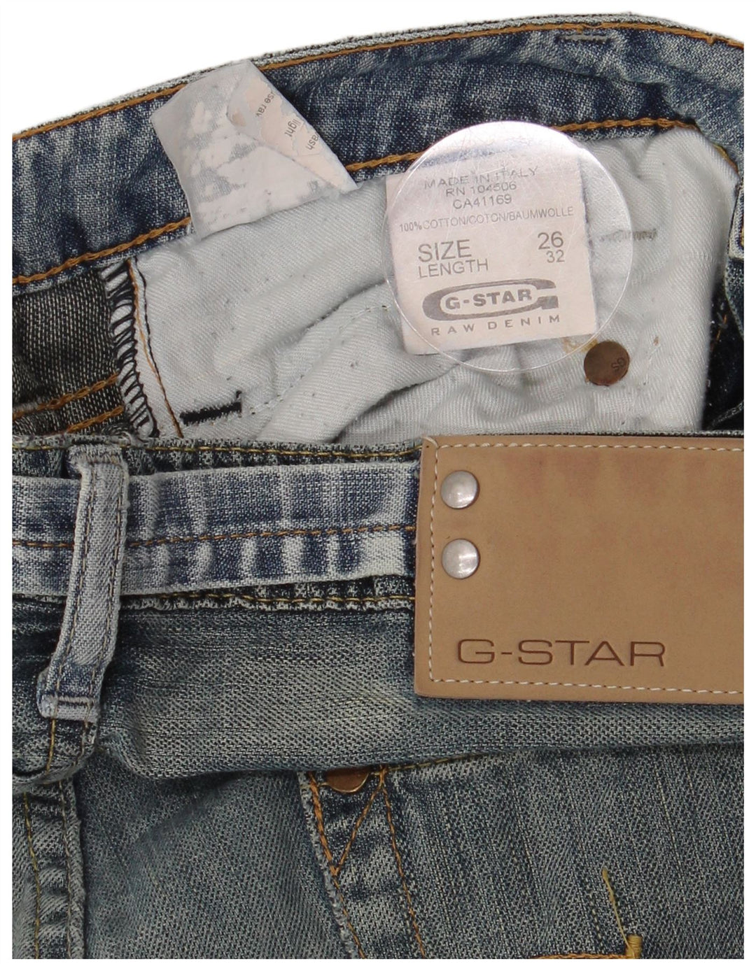 G-Star Jean droit femme W26 L32 bleu coton
