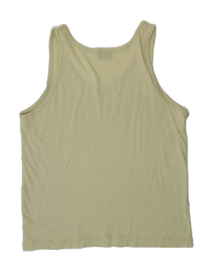 CHAMPION Mens Graphic Vest Top Large Green Cotton Vintage Champion and Second-Hand Champion from Messina Hembry 