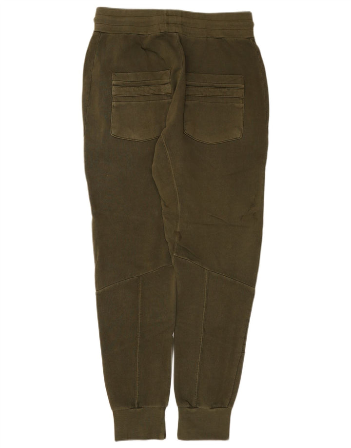 Zara Pantalon de survêtement pour homme en coton kaki moyen