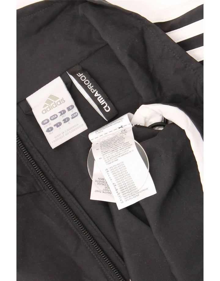 Adidas Hommes Clima Proof Pull Survêtement Top UK 34/36 Petit Noir