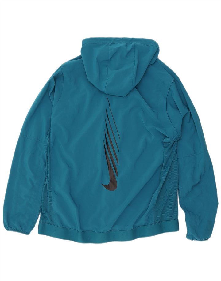 NIKE Veste de survêtement Dri Fit Graphic pour homme, coupe standard, bleu moyen