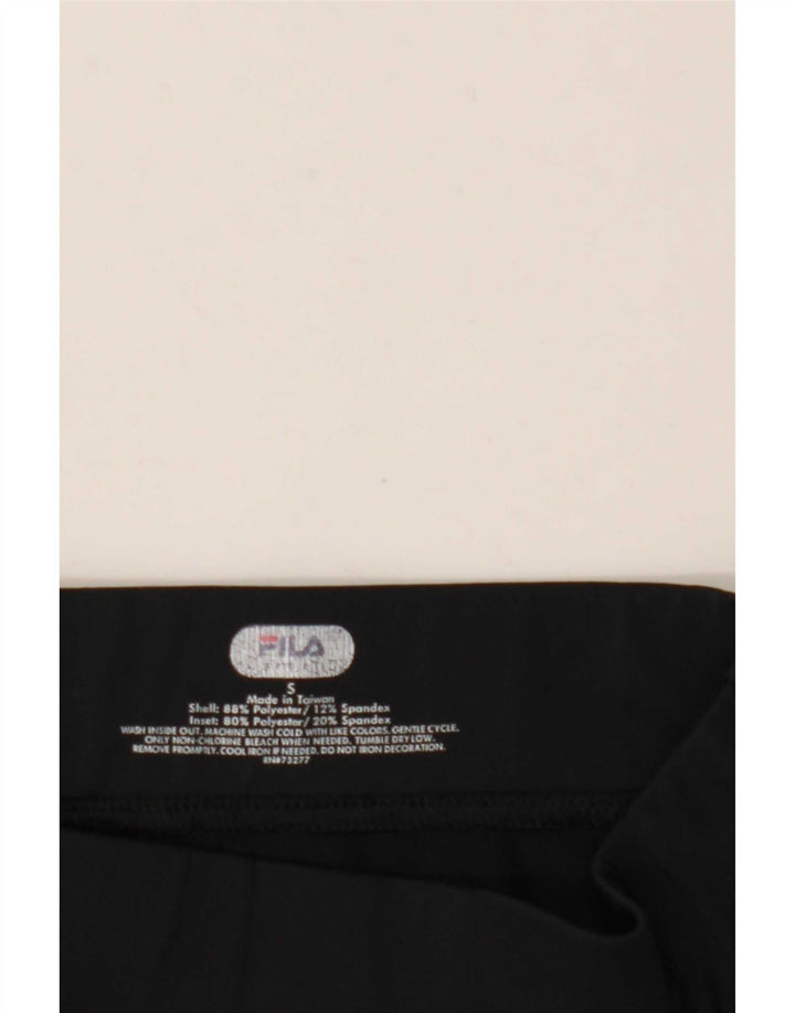 Fila Pantalon de survêtement Capri Femme UK 10 Small Noir Polyester
