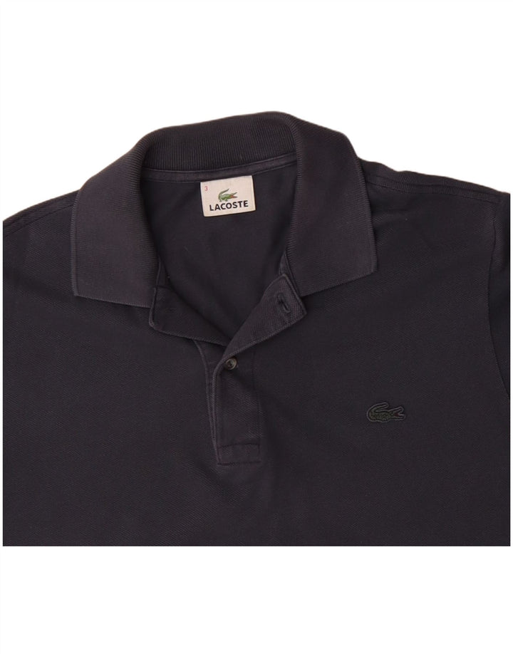 LACOSTE Polo Homme Taille 3 Petit Gris Coton