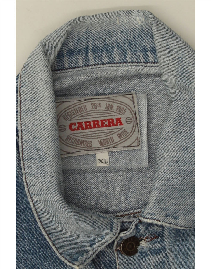 Carrera Veste en jean pour femme UK 42 XL Bleu