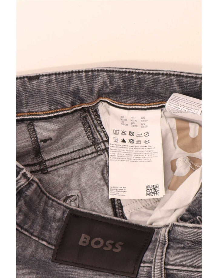 Hugo Boss Femme Jean Slim W32 L30 Gris Coton