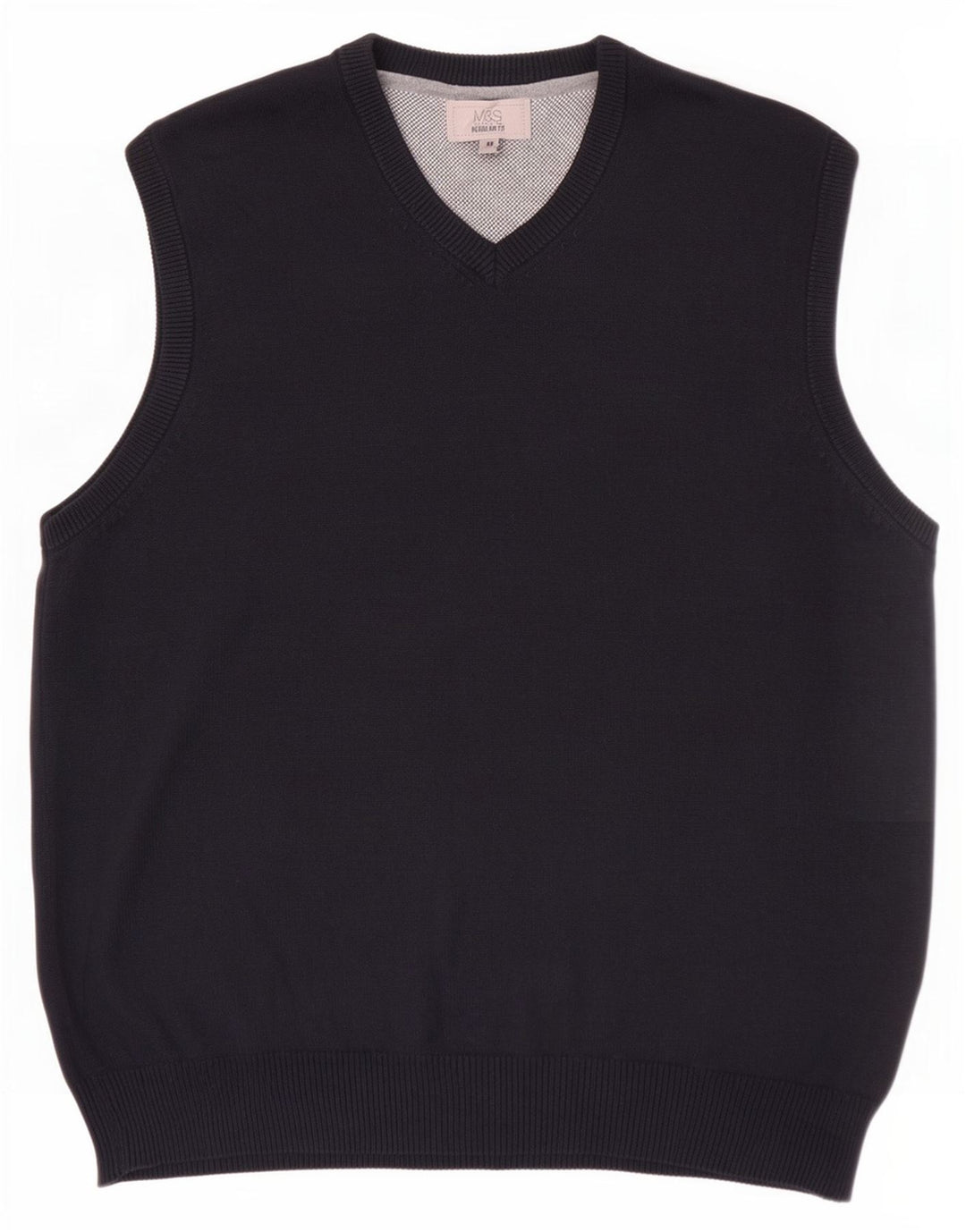 Marks & Spencer Débardeur coupe classique pour homme en coton bleu marine moyen
