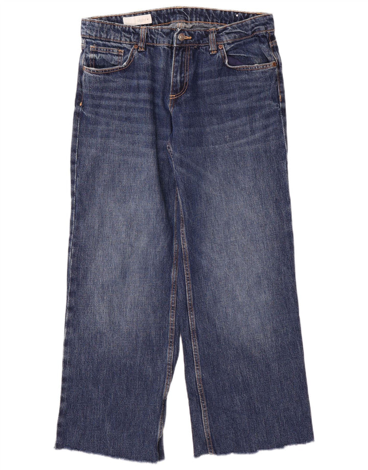 Zara Jean large pour femme EU 40 Medium W30 L29 Bleu Coton