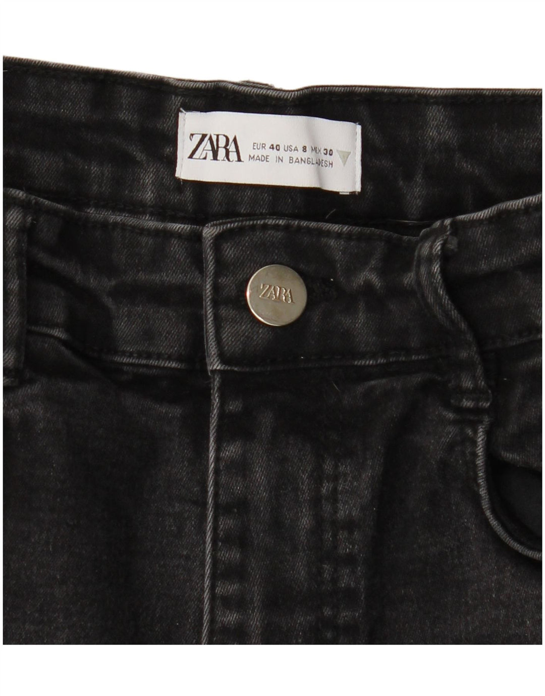 Zara Jean skinny femme EU 40 Medium W30 L27 Gris
