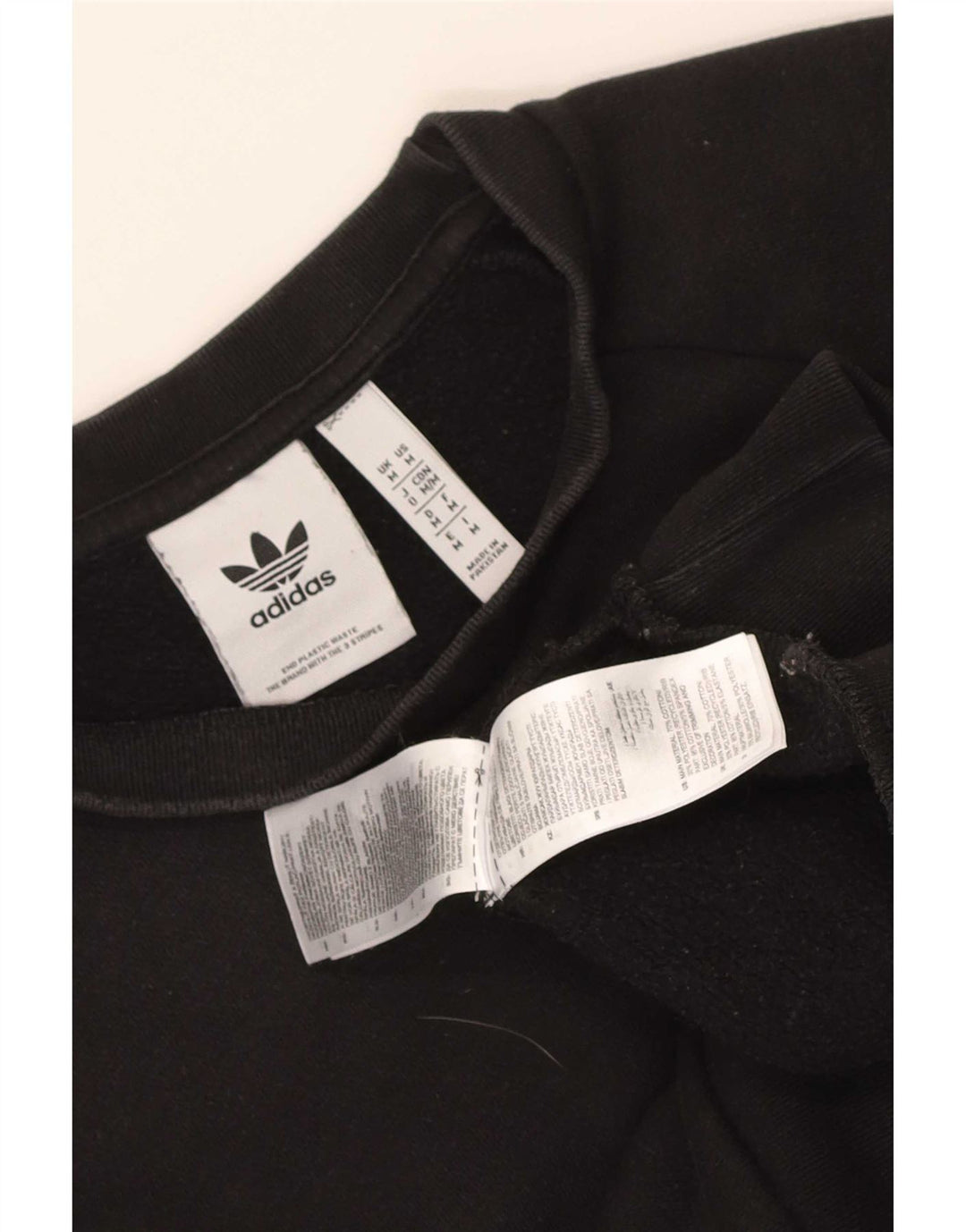Adidas Sweat-shirt pour homme en coton noir moyen