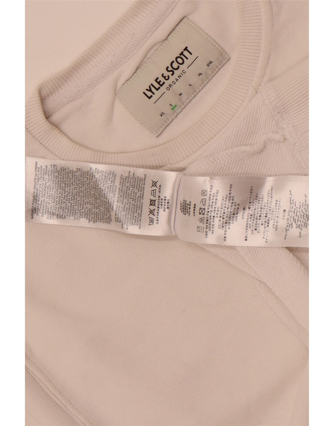 Lyle & Scott Sweat-shirt pour homme en coton blanc Small