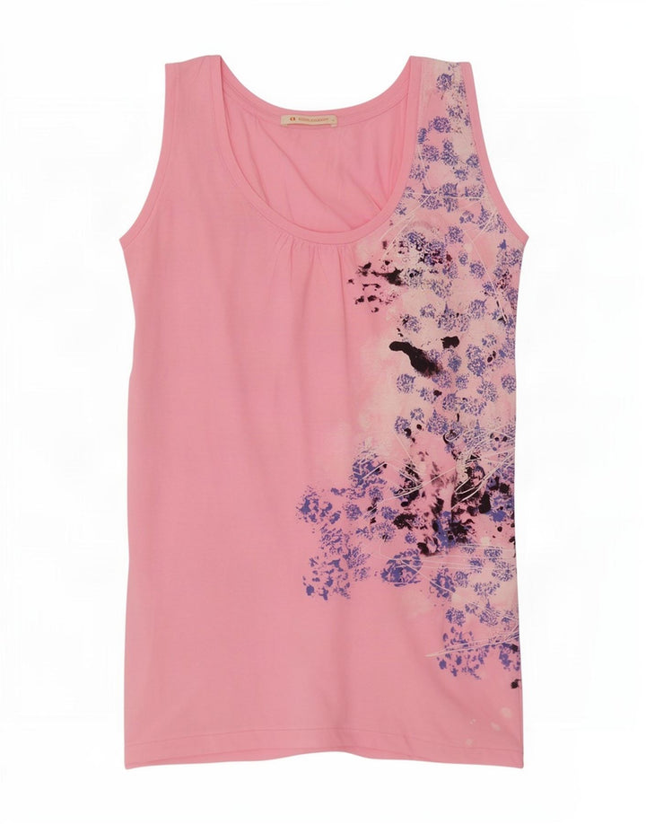 Hugo Boss Débardeur pour femme UK 12 Rose moyen floral