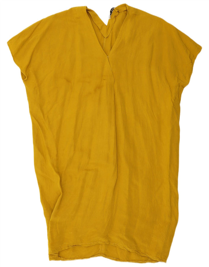 Zara Robe tunique surdimensionnée pour femme UK 18 XL Jaune