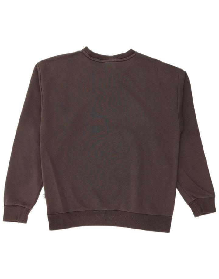 PUMA Sweat-shirt graphique surdimensionné pour femme UK 10 Petit Noir