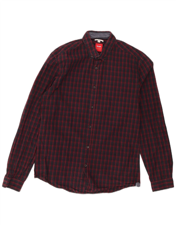 Jules Chemise ajustée à carreaux bordeaux moyen