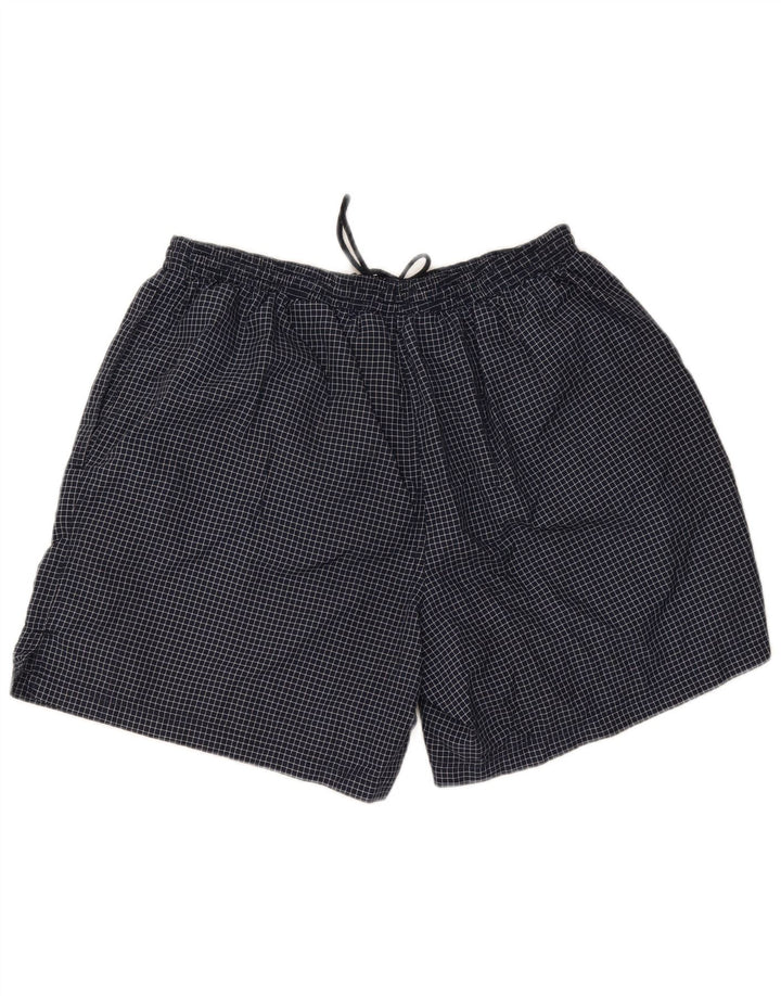 Umbro Short de Sport Homme 2XL Bleu Marine Check Nylon