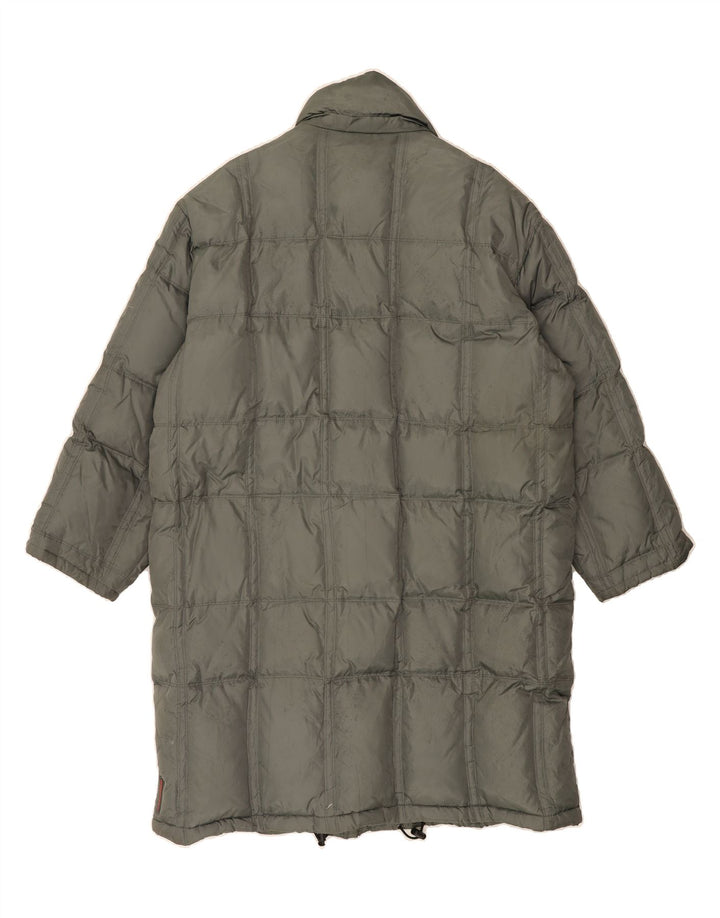 TRUSSARDI Mens Padded Coat IT 54 2XL Grey Nylon Vintage Trussardi and Second-Hand Trussardi from Messina Hembry 