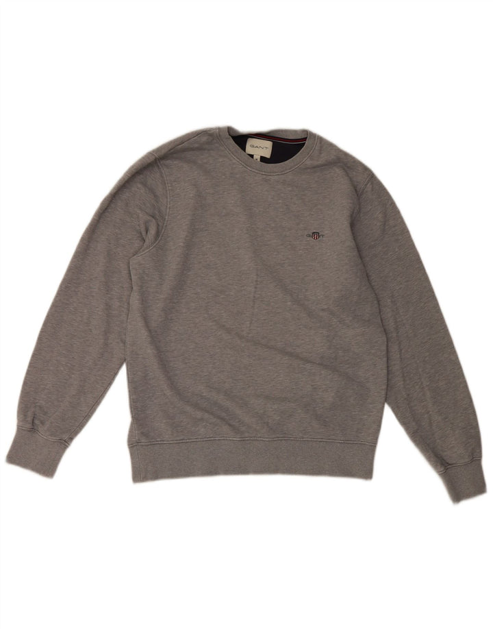 Gant Sweat-Shirt Homme Gris Moyen Coton