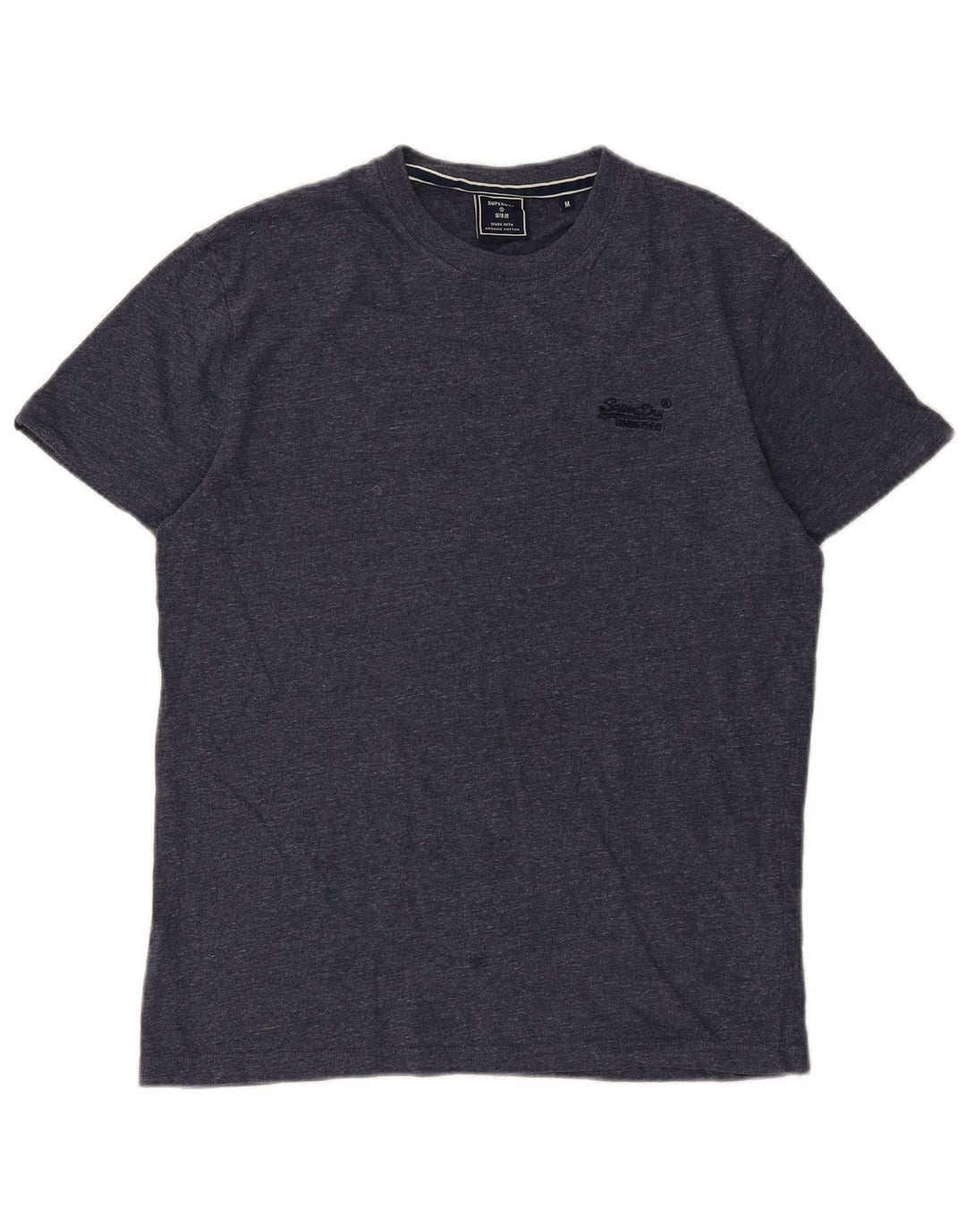 Superdry T-Shirt Homme Bleu Marine Moyen Coton