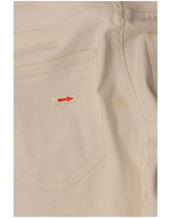 Zara Jean slim vieilli pour homme EU 40 Medium W31 L27 Blanc cassé