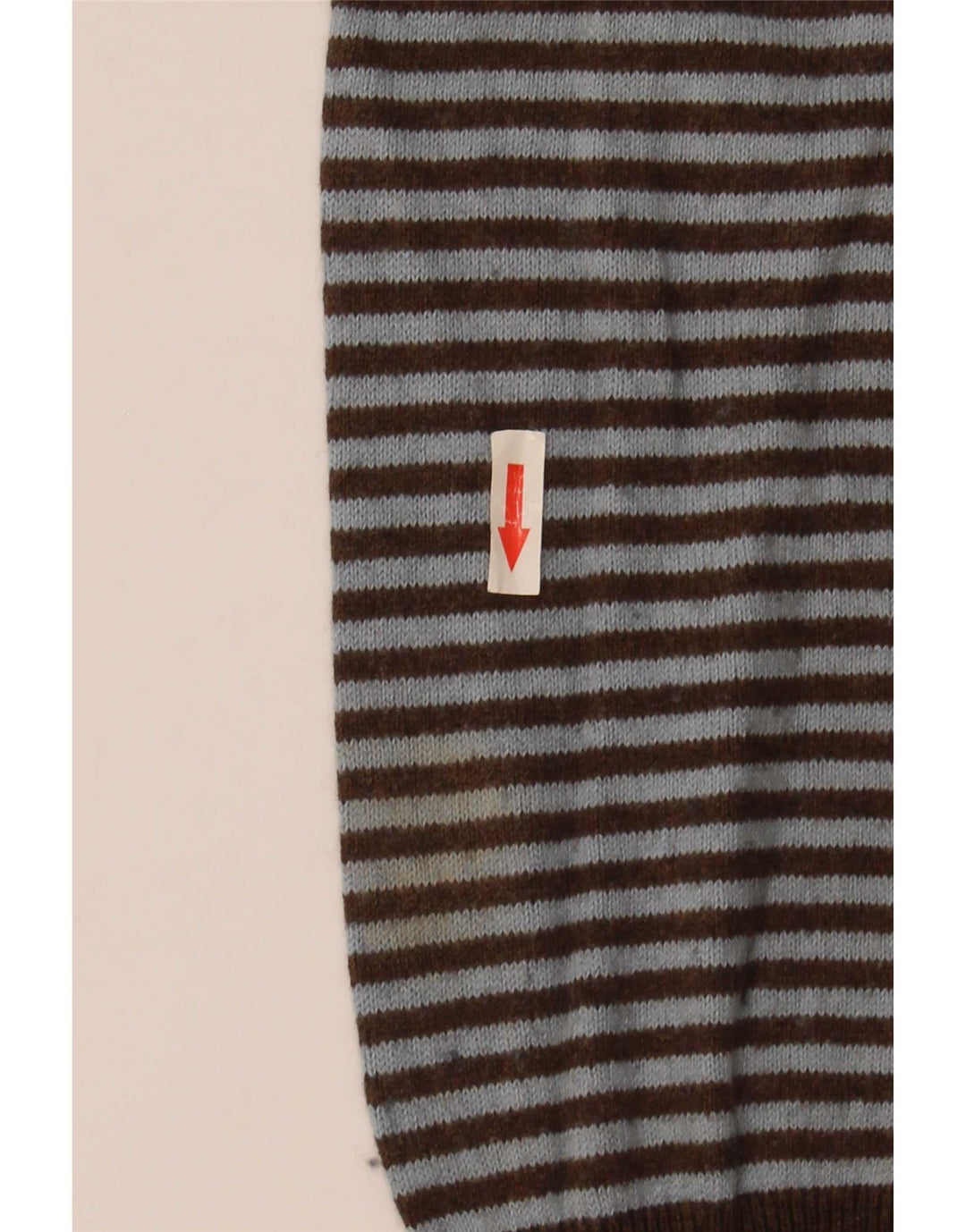 Gap Pull Col V Homme Grand Coton Rayé Marron