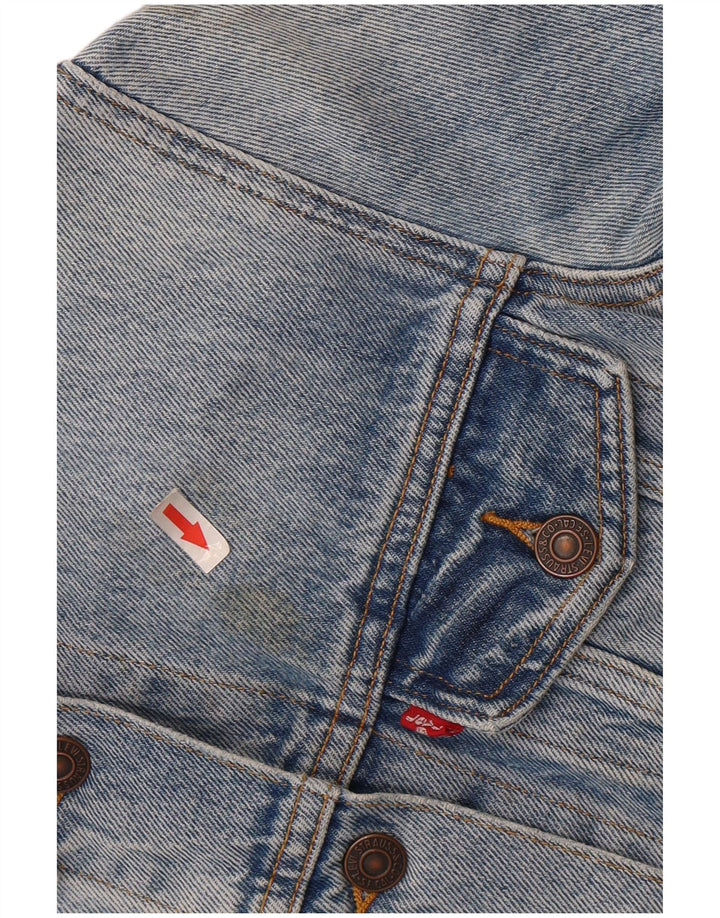 LEVI'S Veste en Jean Femme UK 10 Petit Bleu Coton