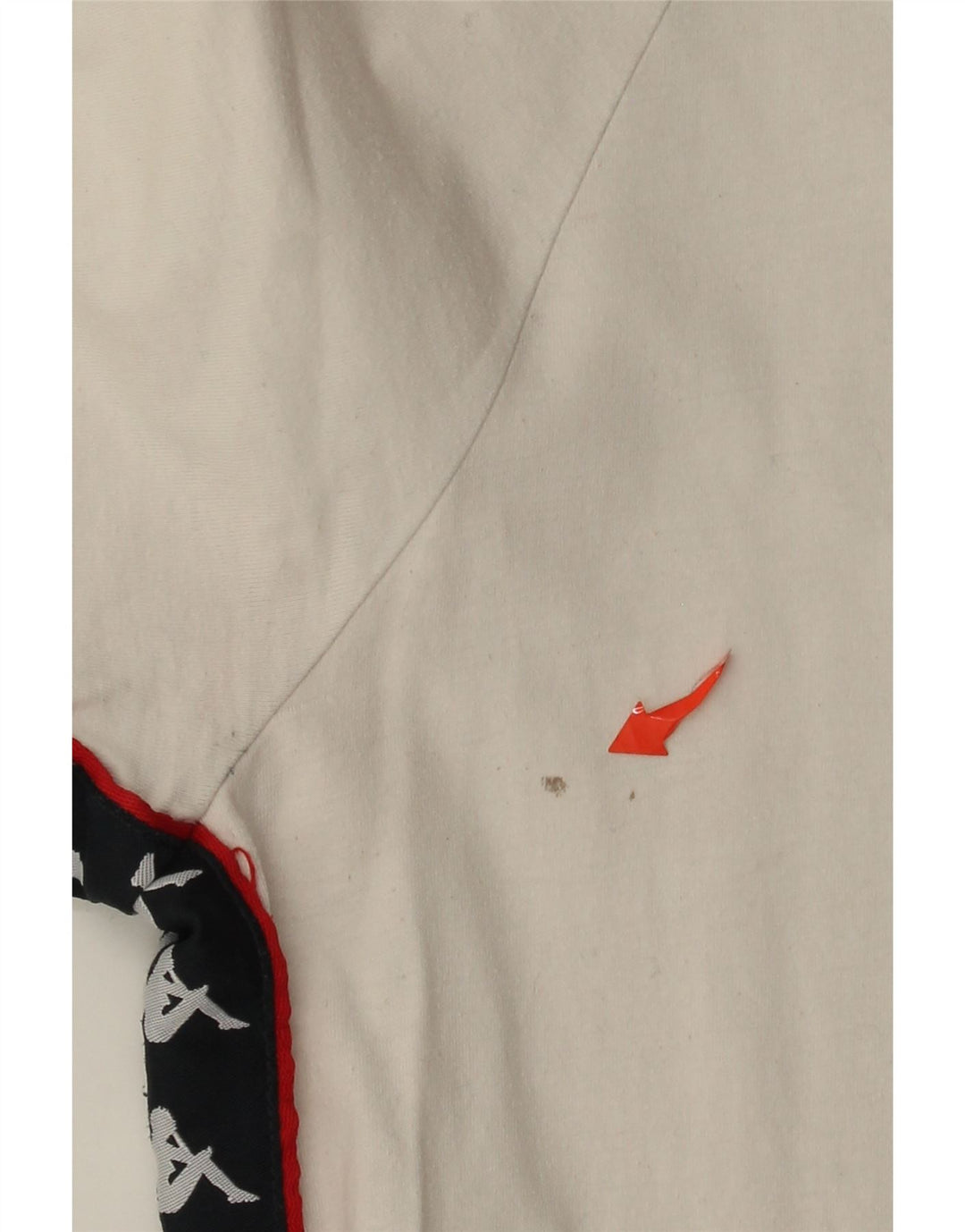 Kappa T-Shirt Graphique Homme Petit Blanc Cassé Coton