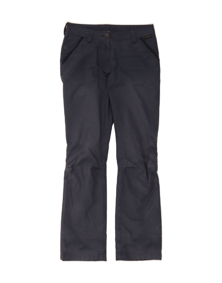 JACK WOLFSKIN Womens Straight Chino Trousers W25 L30 Navy Blue Polyester Vintage Jack Wolfskin and Second-Hand Jack Wolfskin from Messina Hembry 
