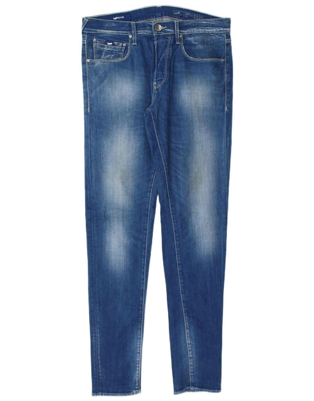 Gas Jean Slim Homme W32 L34 Bleu Coton